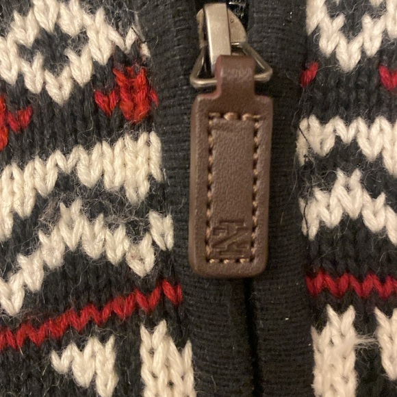 IZOD FAIR ISLE Sweater Navy XXL - Picture 8 of 9